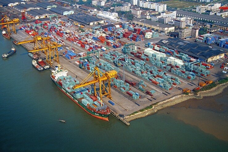 грузовые порты Китая